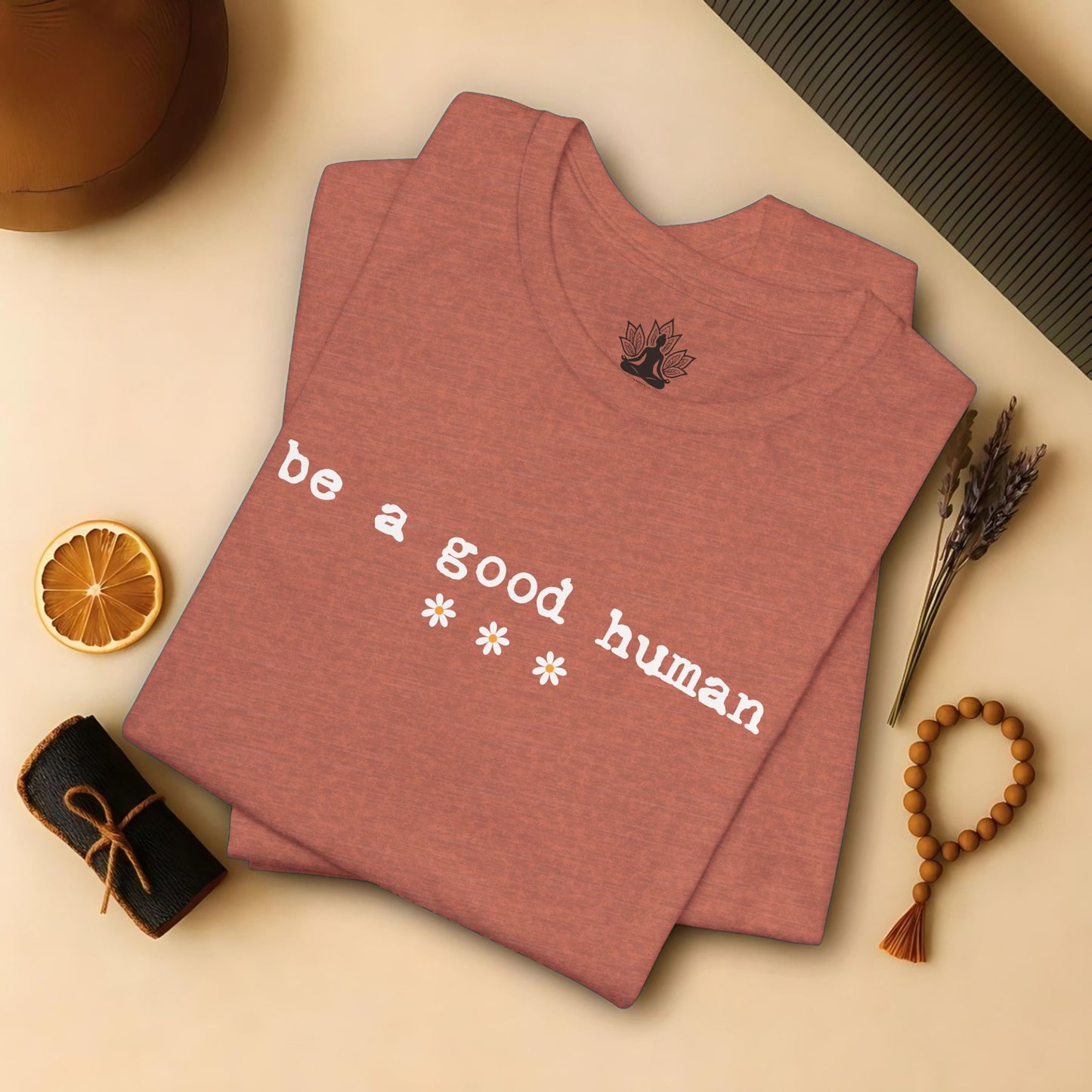 Be A Good Human Daisy Tee