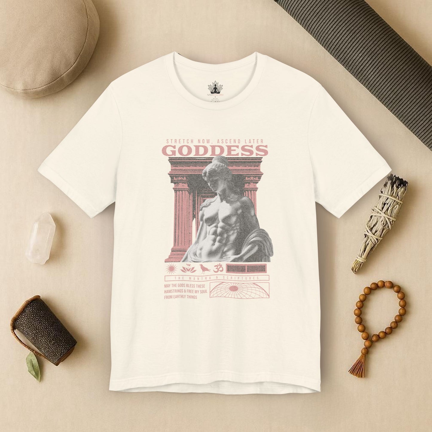 Greek Yoga Goddess – Stretch & Ascend Tee
