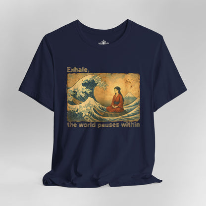 Exhale – Mindful Japanese Wave Tee
