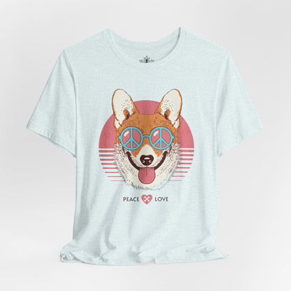 Rétro Corgi Peace & Love