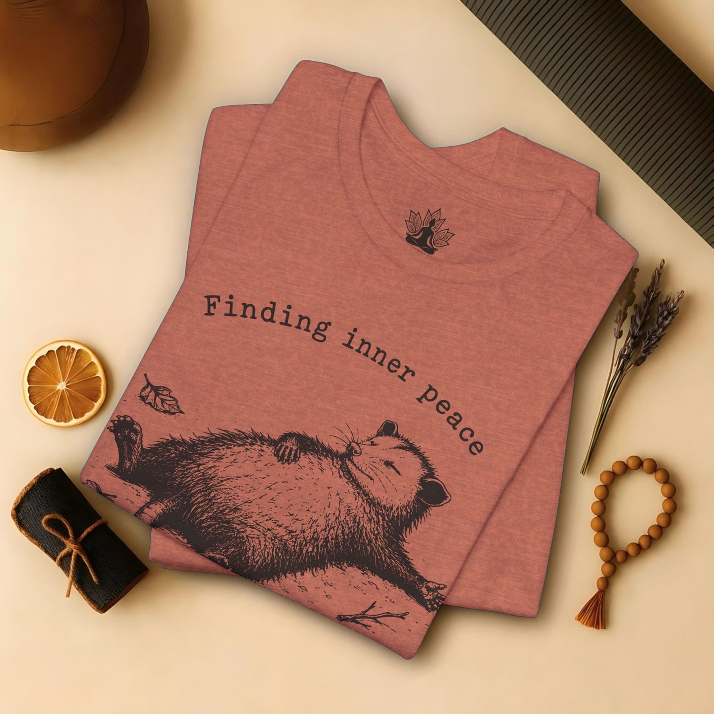 Finding Inner Peace Possum Tee