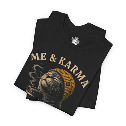 Me & Karma Vibe Like That Cat Men Tee
