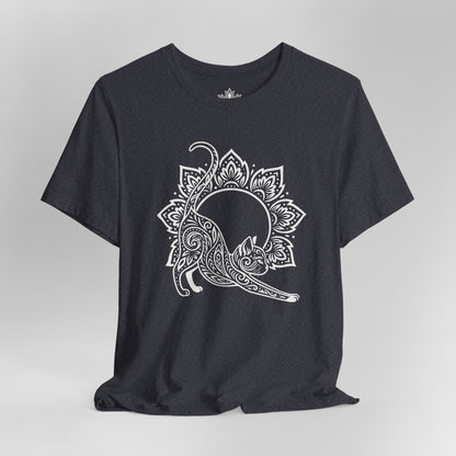 Cat & Mandala - Spiritual Boho Tee