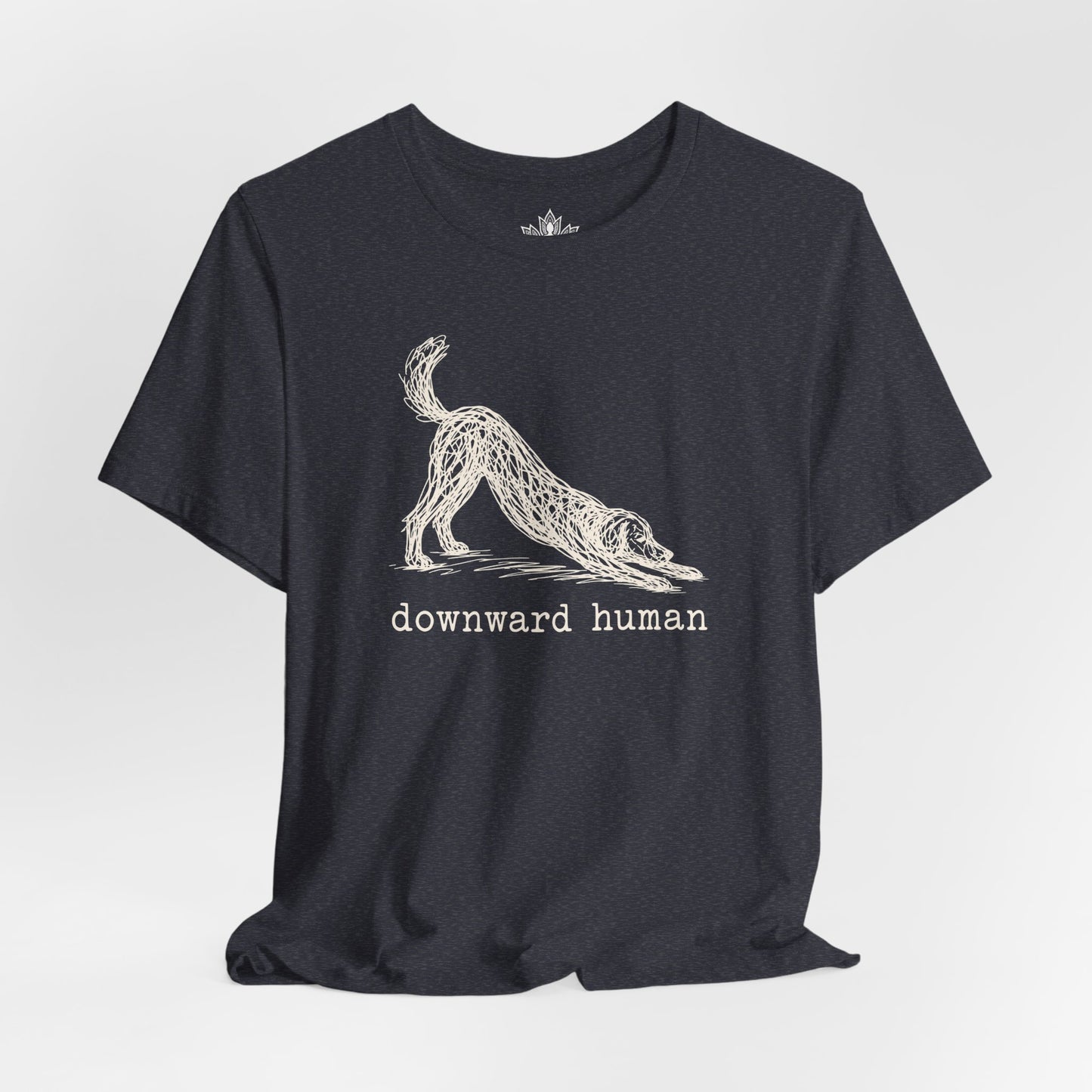 Line Art Downward Human Men Tee