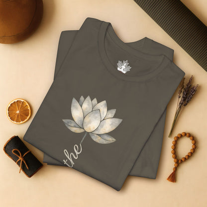 Breathe - White Lotus Bloom Tee