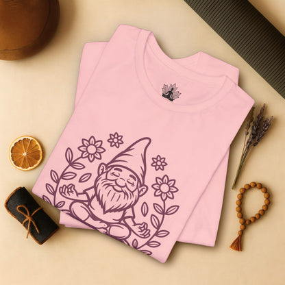 Gnomaste – Funny Meditating Gnome Tee