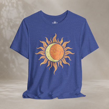 Celestial Balance Sun & Moon Boho Tee