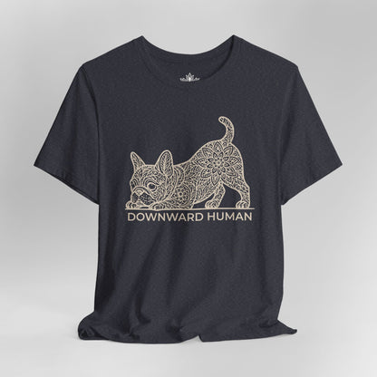 Frenchie Mandala – Downward French Bulldog Tee