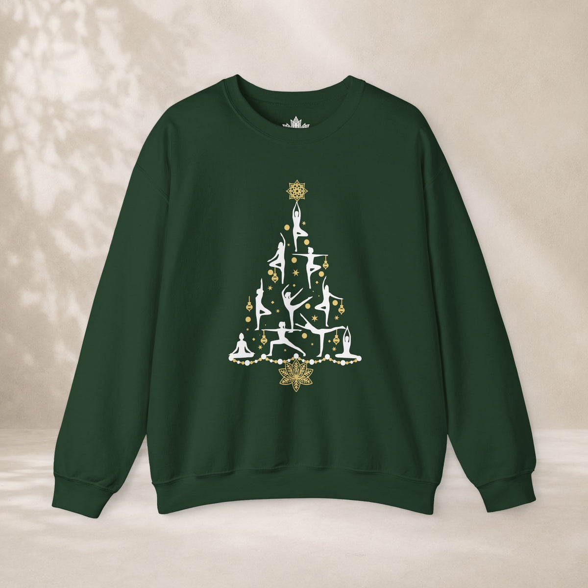Yoga Poses Christmas Tree Sweatshirt