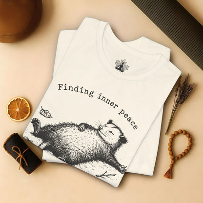 Finding Inner Peace Possum Tee