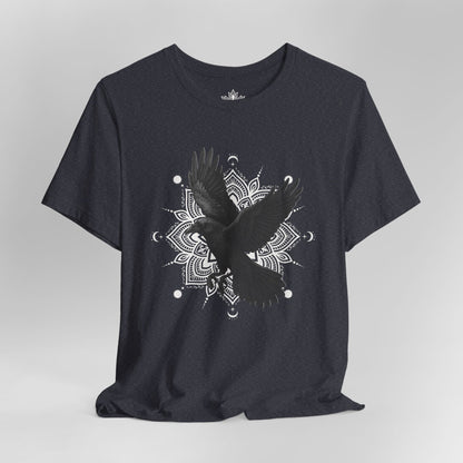 Mystic Raven – Mandala Moon Freedom Men Tee