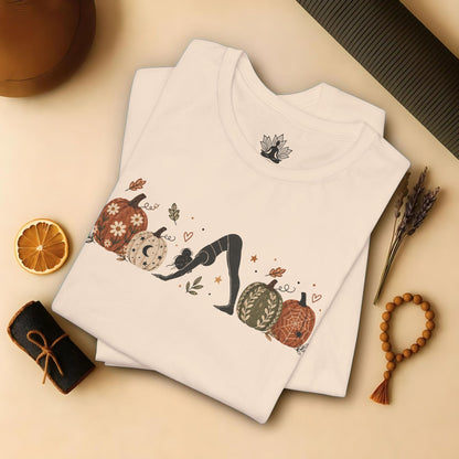 Boho Downward Dog Pumpkin Tee