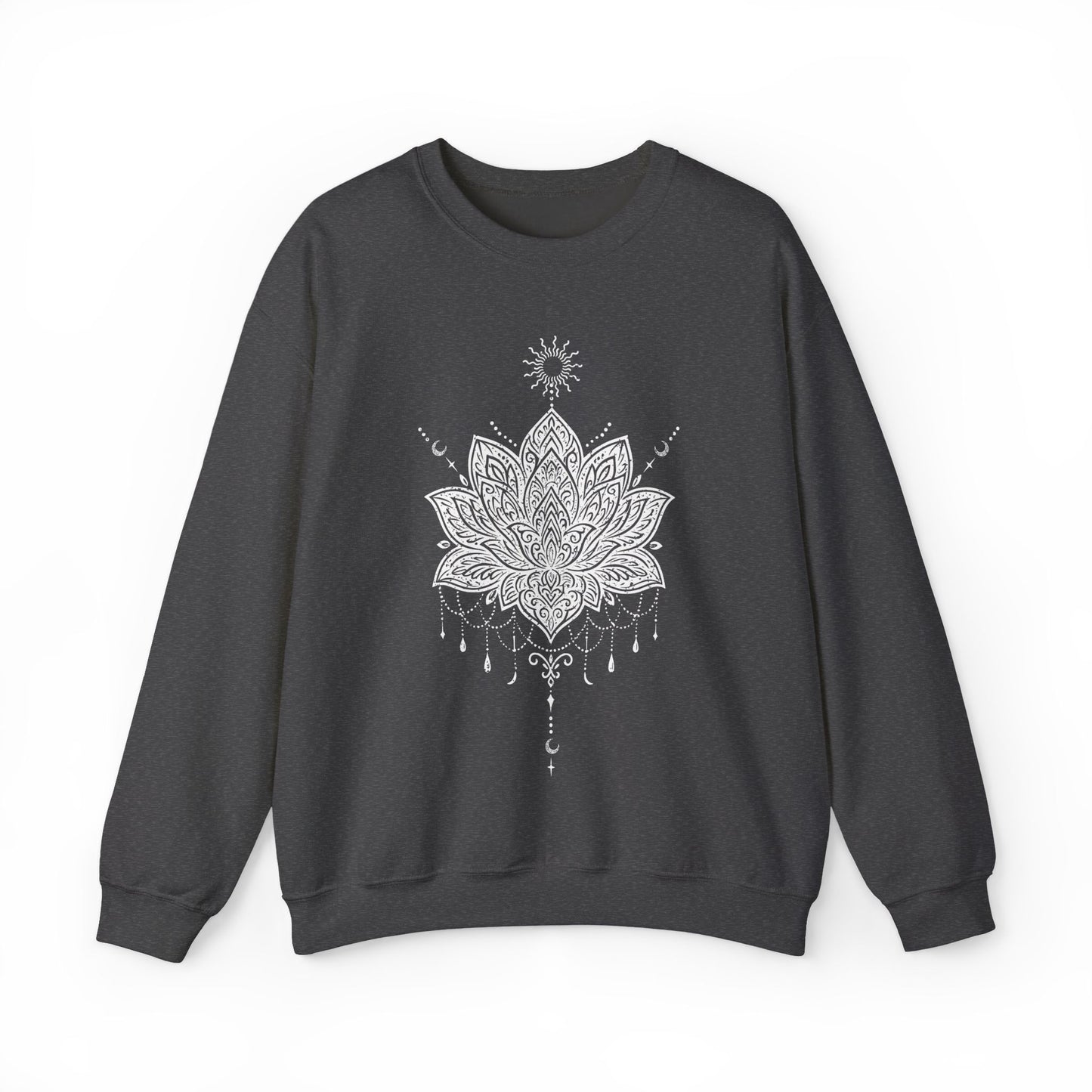 Sacred Lotus Mandala – Mindful Yoga Sweatshirt