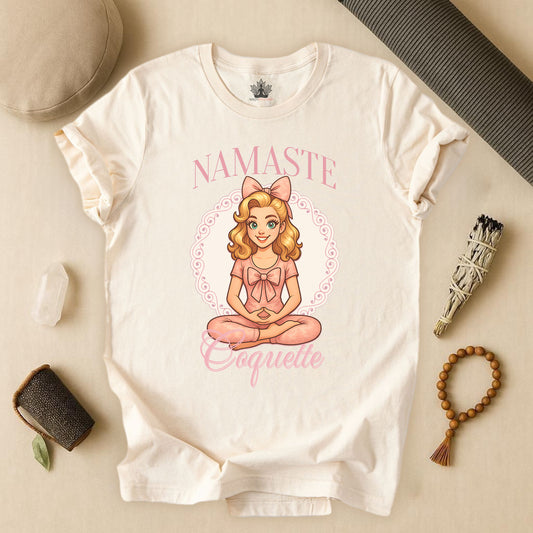 Namaste Coquette – Cute Yoga Tee