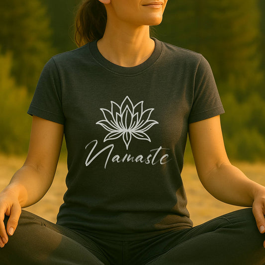 Namaste Lotus Tee – Yoga Minimalist