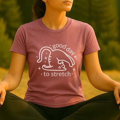 Cat Yoga “Good Day to Stretch” Tee