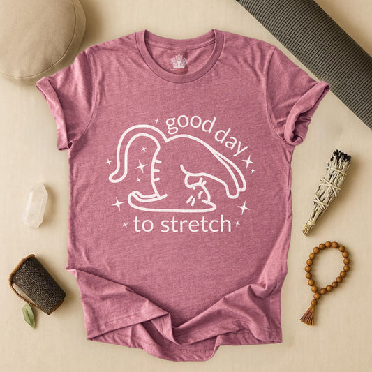 Cat Yoga “Good Day to Stretch” Tee