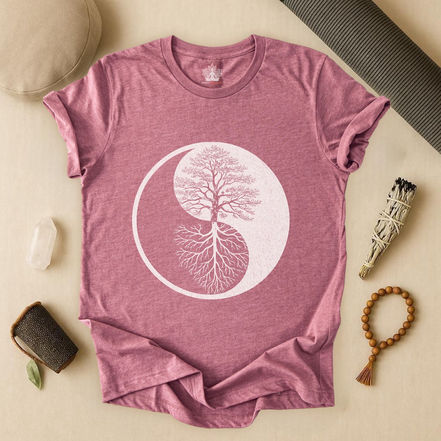 Yin Yang Tree of Balance - Spiritual Nature Tee