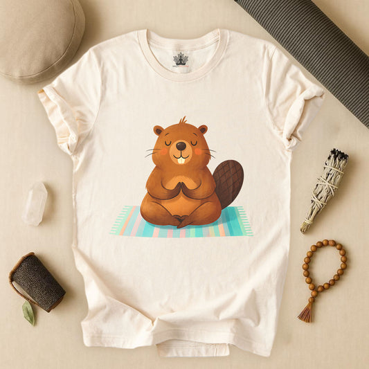 Namaste Beaver – Cute Yoga Tee