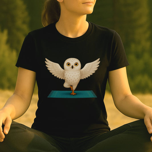 Snowy Owl - Tree Pose Tee