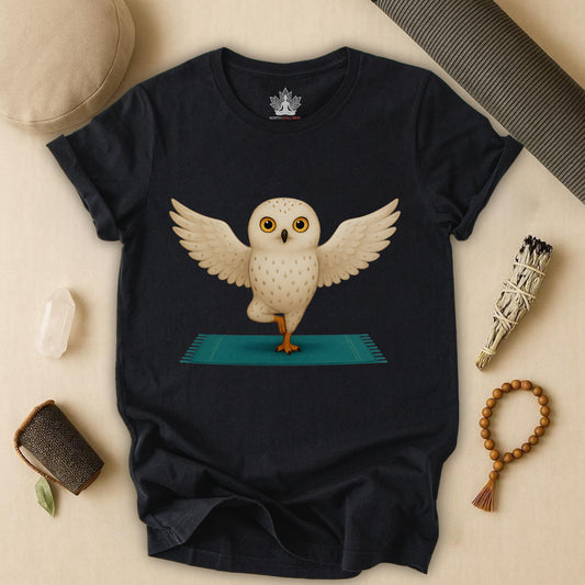 Snowy Owl - Tree Pose Tee