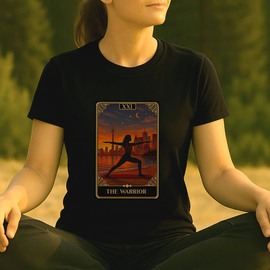 Toronto Warrior Pose – Tarot Card Yoga Tee