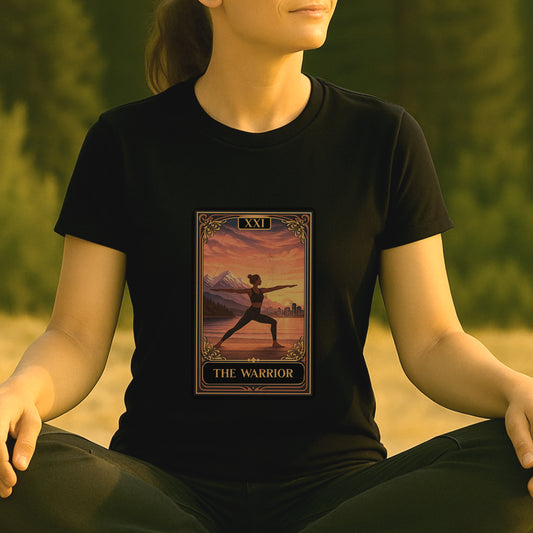 Vancouver Warrior Pose – Tarot Card Yoga Tee