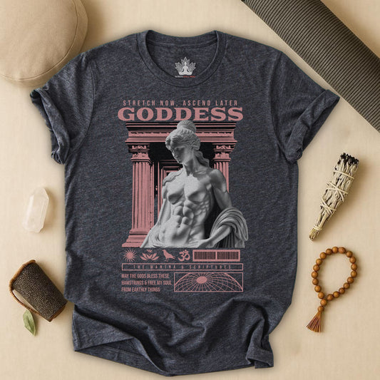 Greek Yoga Goddess – Stretch & Ascend Tee