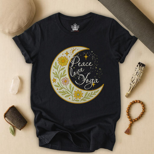 Moon Mandala – Peace Love Yoga Tee