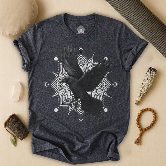Mystic Raven – Mandala Moon Flight Tee