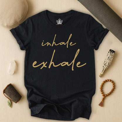 Inhale Exhale Luxe – Minimalist Mindfulness Tee