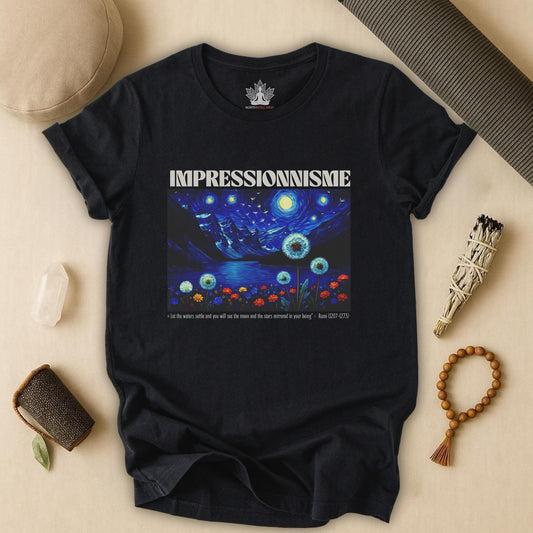 Lake Louise Moon & Mountains – Van Gogh Inspired Tee
