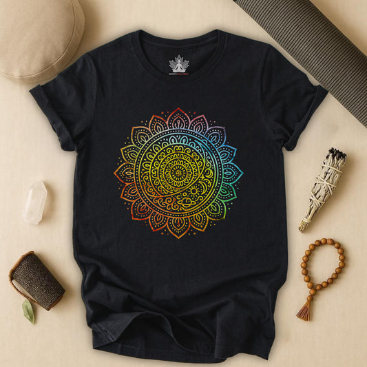 Pride Mandala – Rainbow Balance Tee