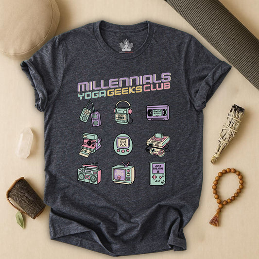 Yoga Geeks – Retro Millennials Tee