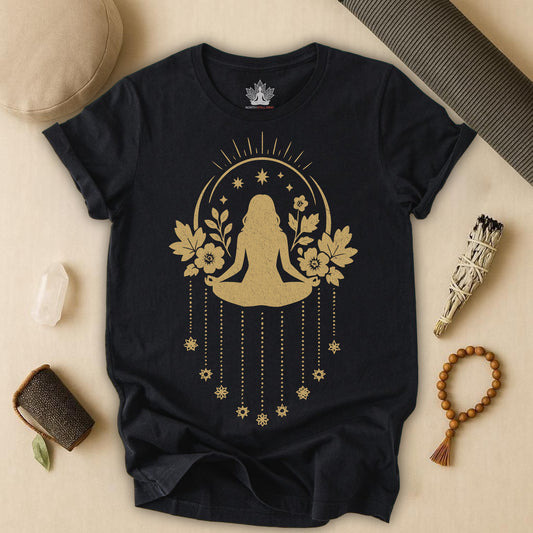 Mystic Meditation – Floral Dreamcatcher Tee