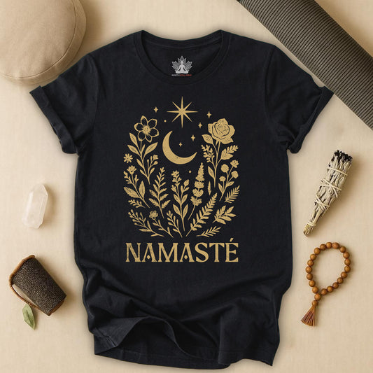 Namasté Bloom – Floral Yoga Tee