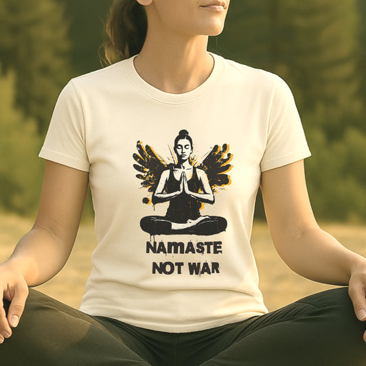 Namaste Not War – Urban Street Art Tee
