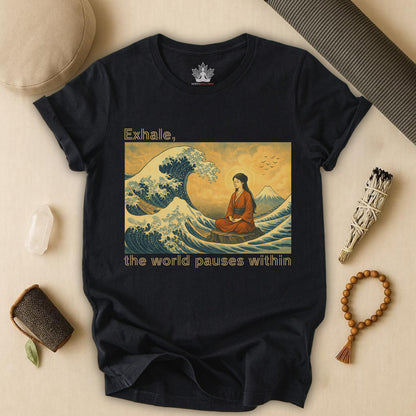 Exhale – Mindful Japanese Wave Tee