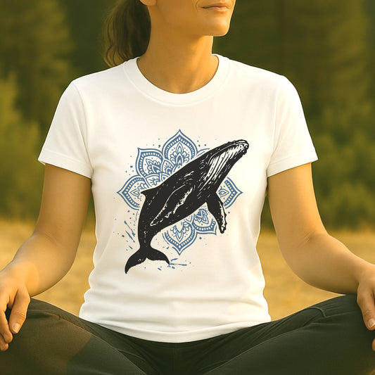 An Ocean Spirit – Humpback Whale Mandala Tee