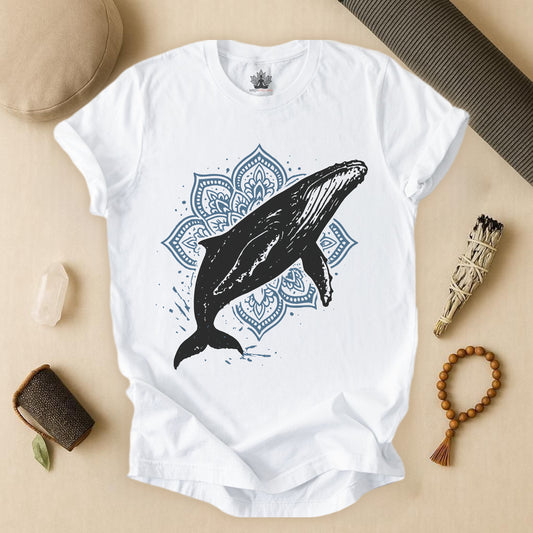 An Ocean Spirit – Humpback Whale Mandala Tee
