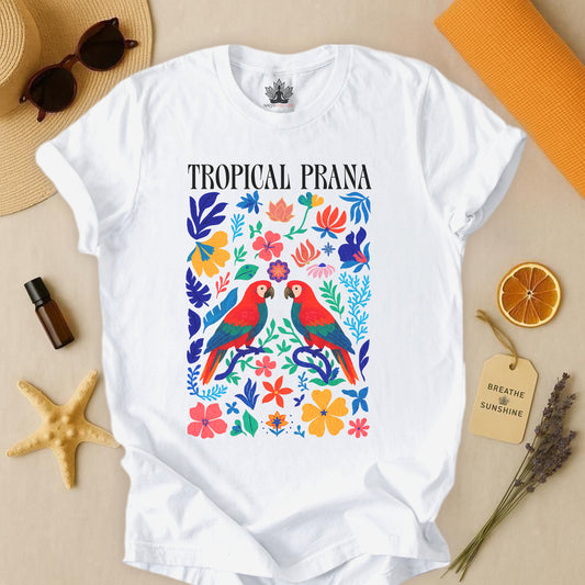 Tropical Prana – Colorful Yoga Tee