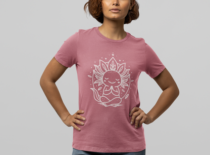 Meditating Axolotl – Yoga Meditation Tee