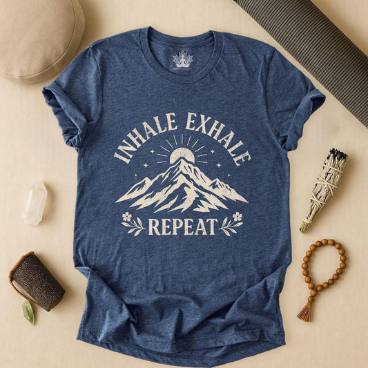 Inhale Exhale Repeat - Mountain Peace Tee