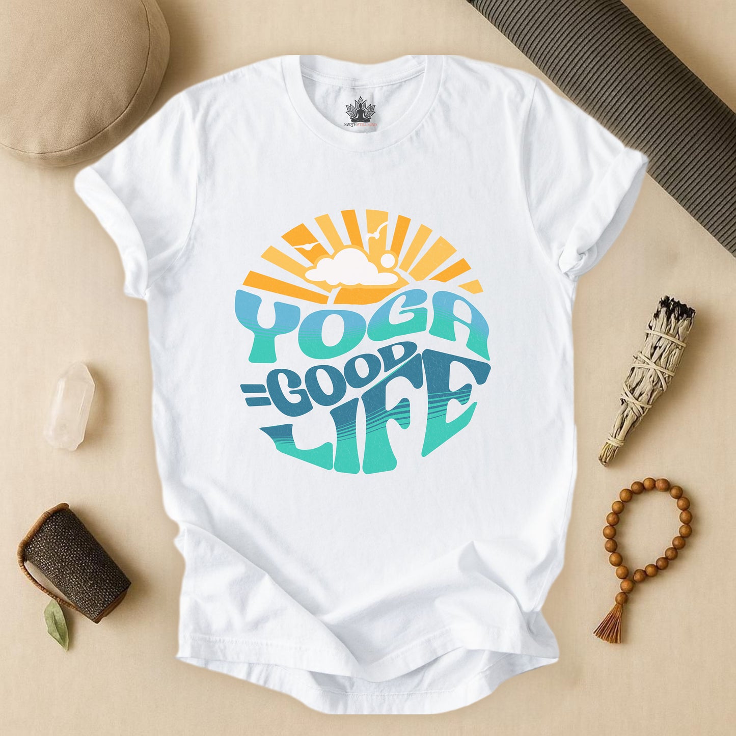 Yoga = Good Life - Happy Vintage Tee