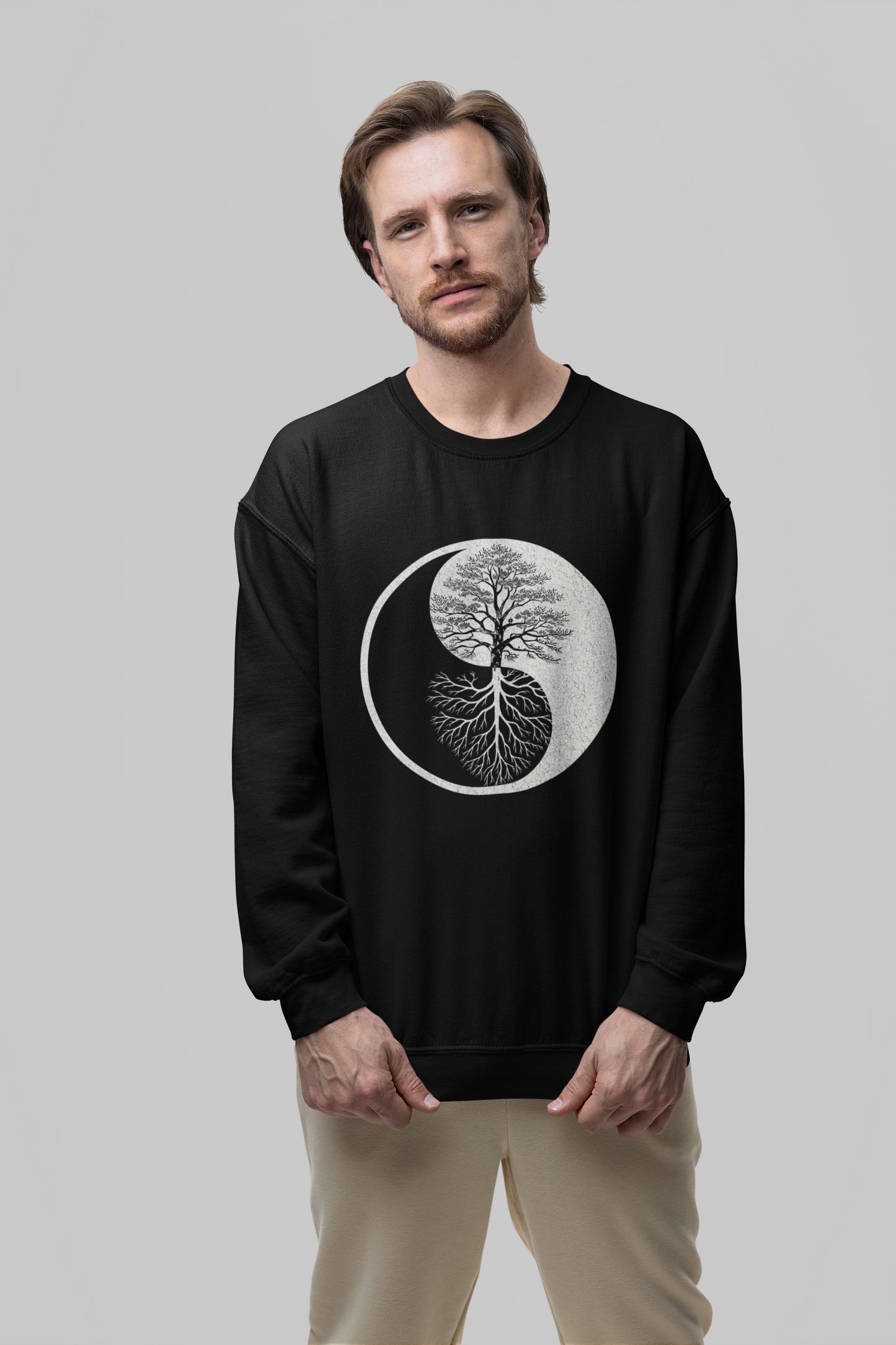Yin Yang Tree - Mirrored Roots Sweatshirt