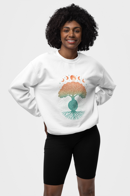 Mystical Tree of Life - Mandala Roots Sweatshirt