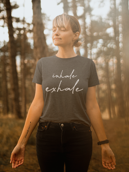 Inhale Exhale – Minimalist Mindfulness Tee