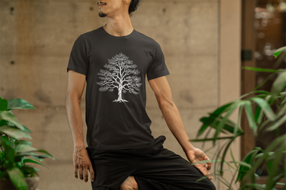 Sacred Tree of Life – Yoga Nature Minimalist Men Tee