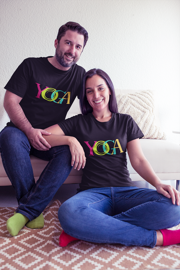 Colorful Yoga - Bold Graphic Men Tee
