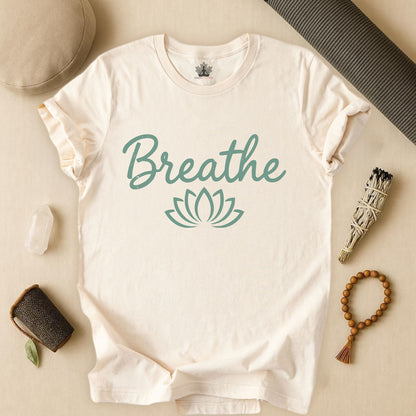 Breathe Lotus - Minimalist Yoga Class Tee